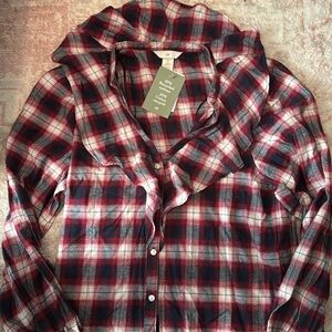 H&M flannel top